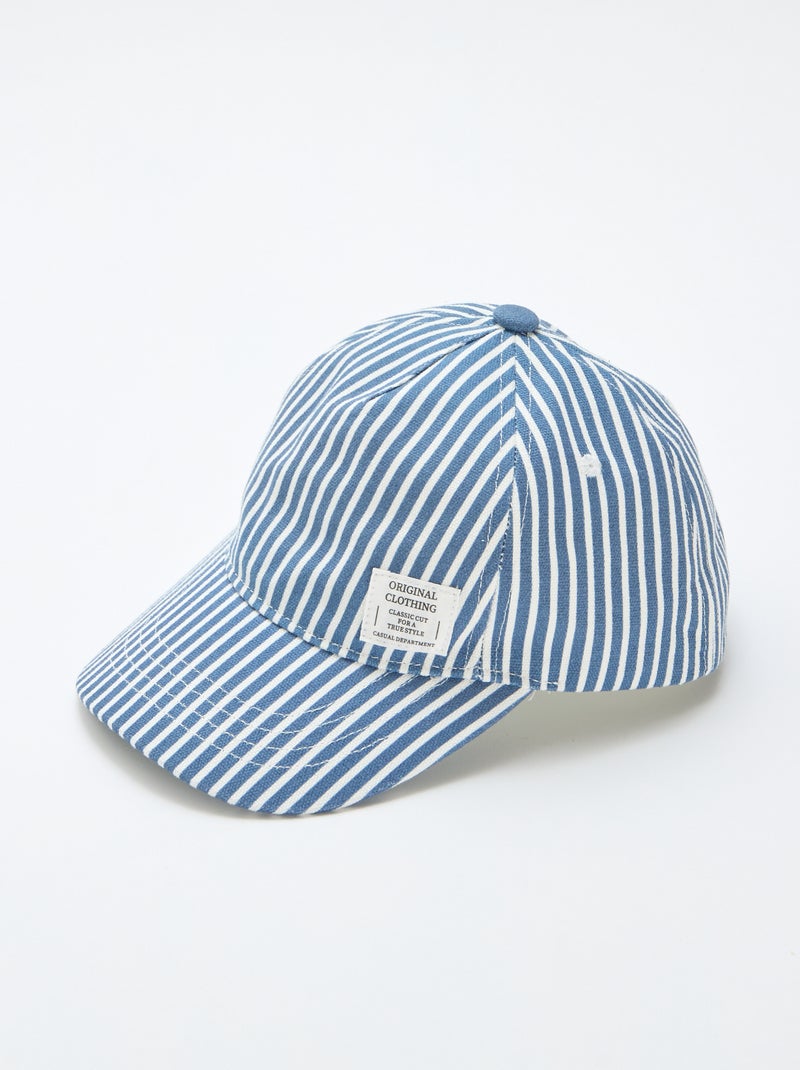 Casquette à rayures Bleu - Kiabi