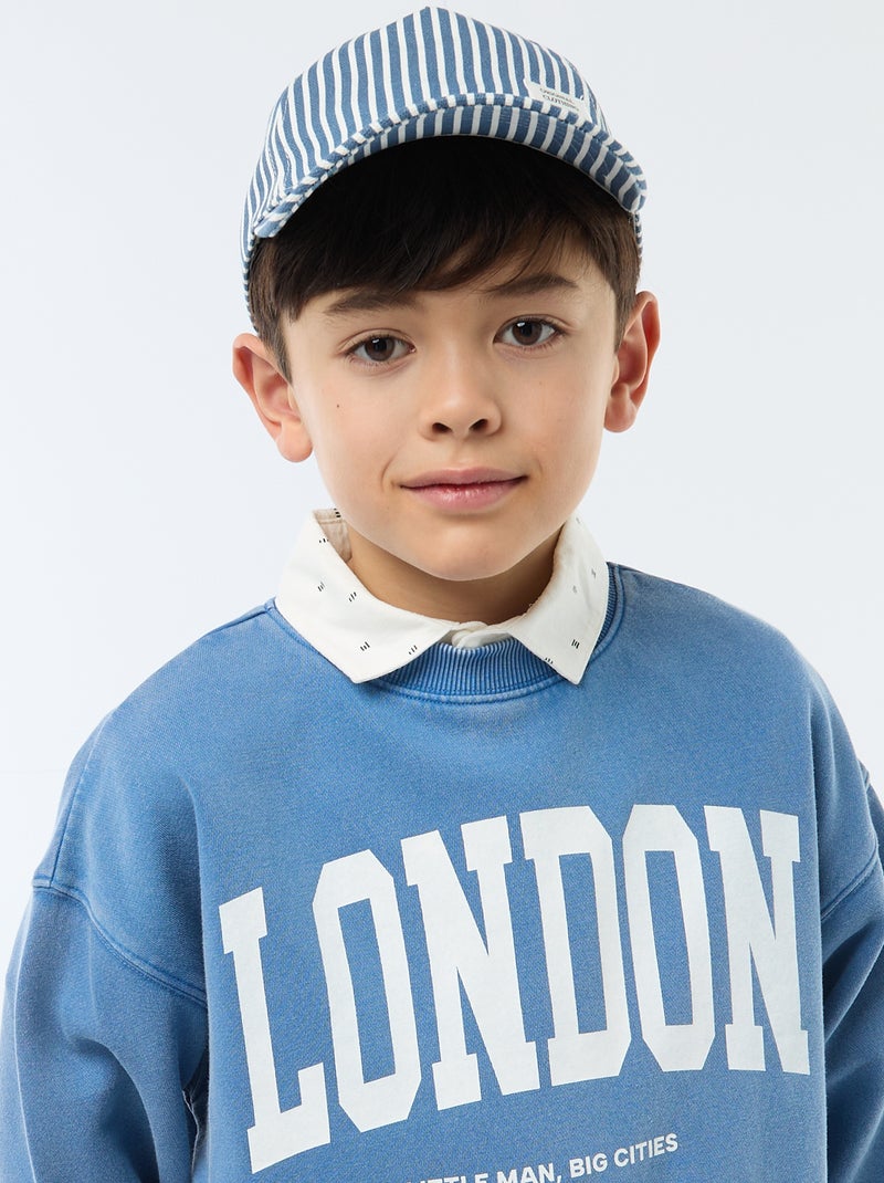 Casquette à rayures Bleu - Kiabi