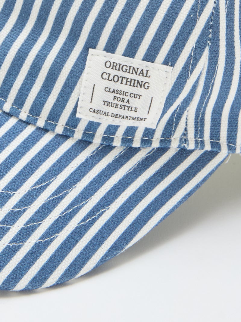 Casquette à rayures Bleu - Kiabi
