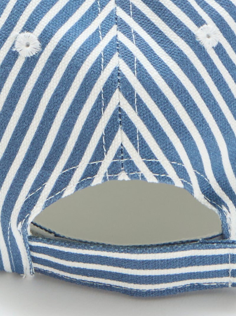 Casquette à rayures Bleu - Kiabi