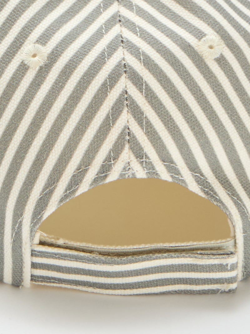 Casquette à rayures Vert - Kiabi