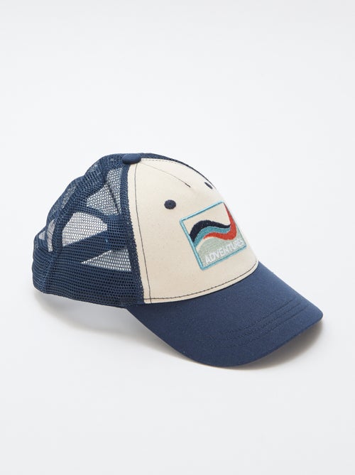 Casquette avec filet + broderie devant - Kiabi