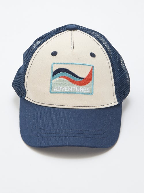 Casquette avec filet + broderie devant - Kiabi