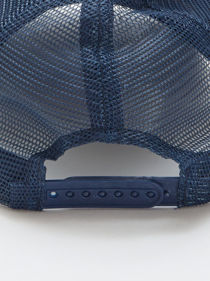 Casquette avec filet + broderie devant Bleu - Kiabi