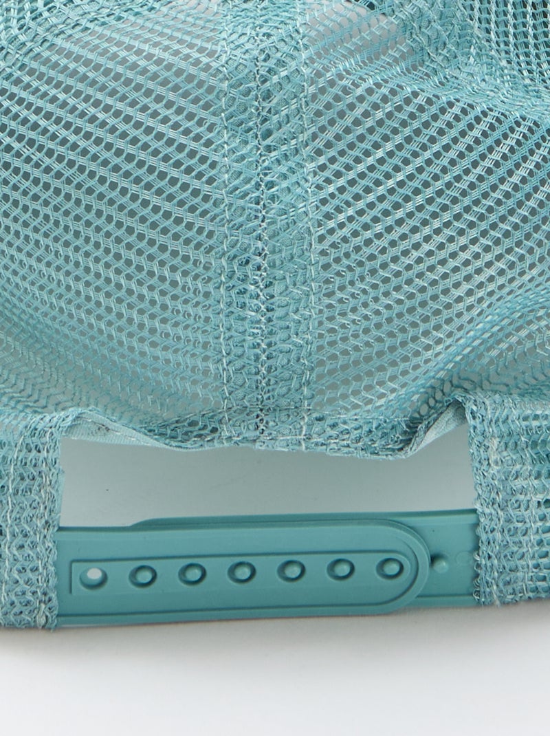 Casquette avec filet + broderie devant Bleu - Kiabi