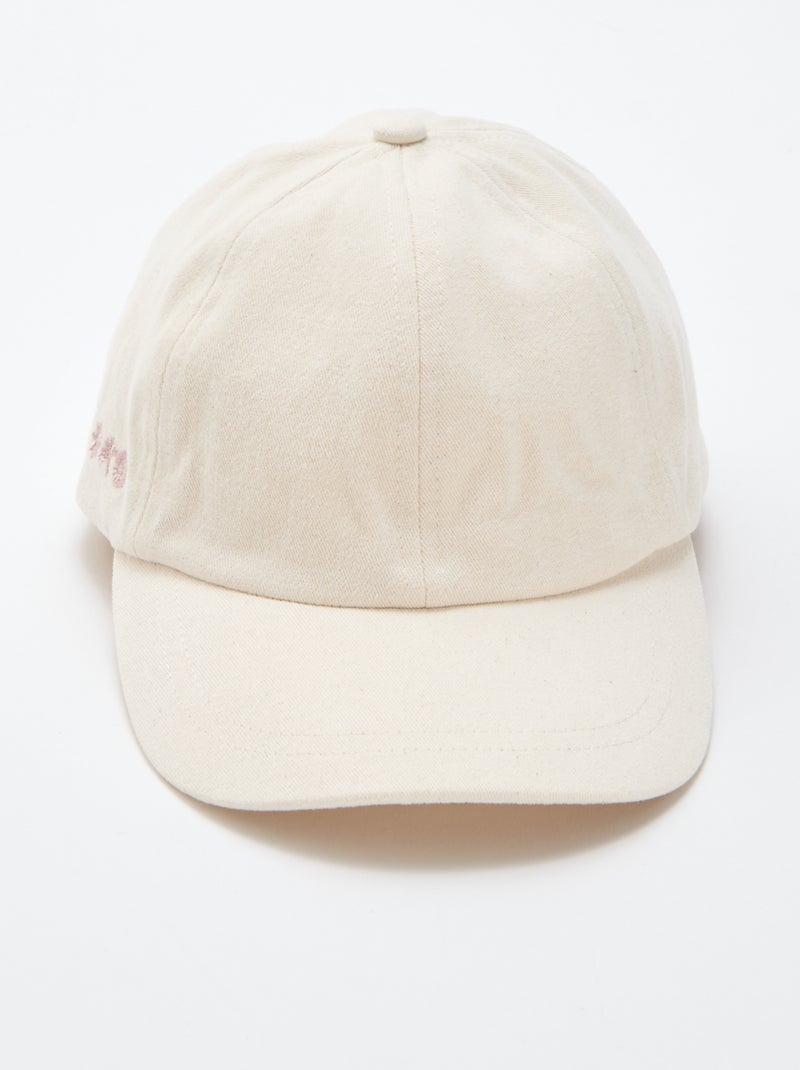Casquette avec nœud fantaisie à la base Beige - Kiabi