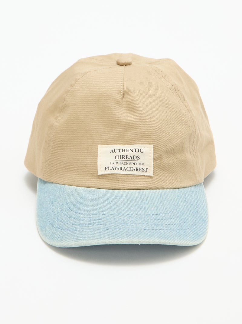 Casquette baseball Beige - Kiabi