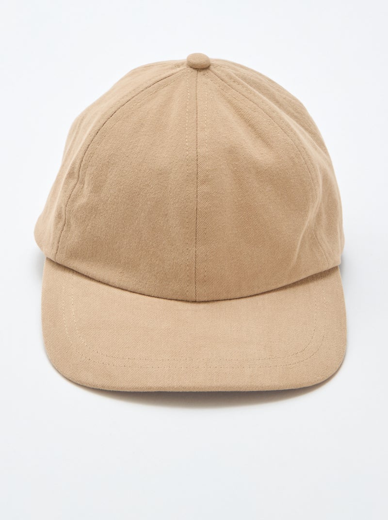 Casquette baseball en coton Beige - Kiabi