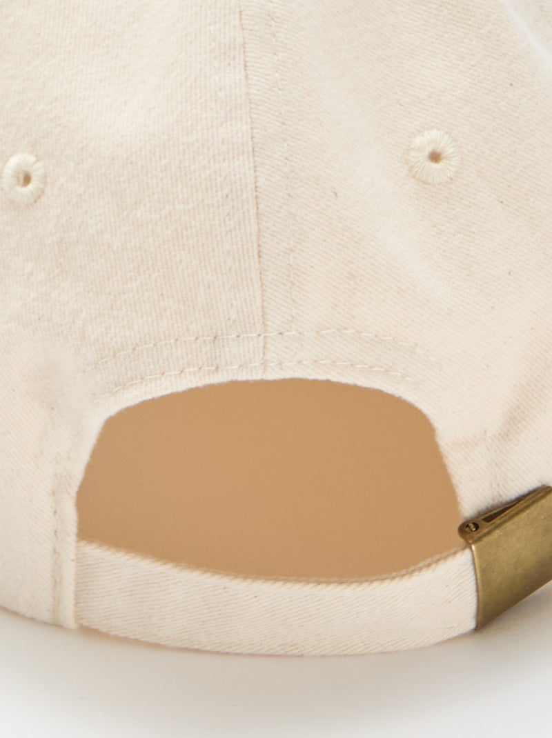 Casquette baseball en coton Beige - Kiabi