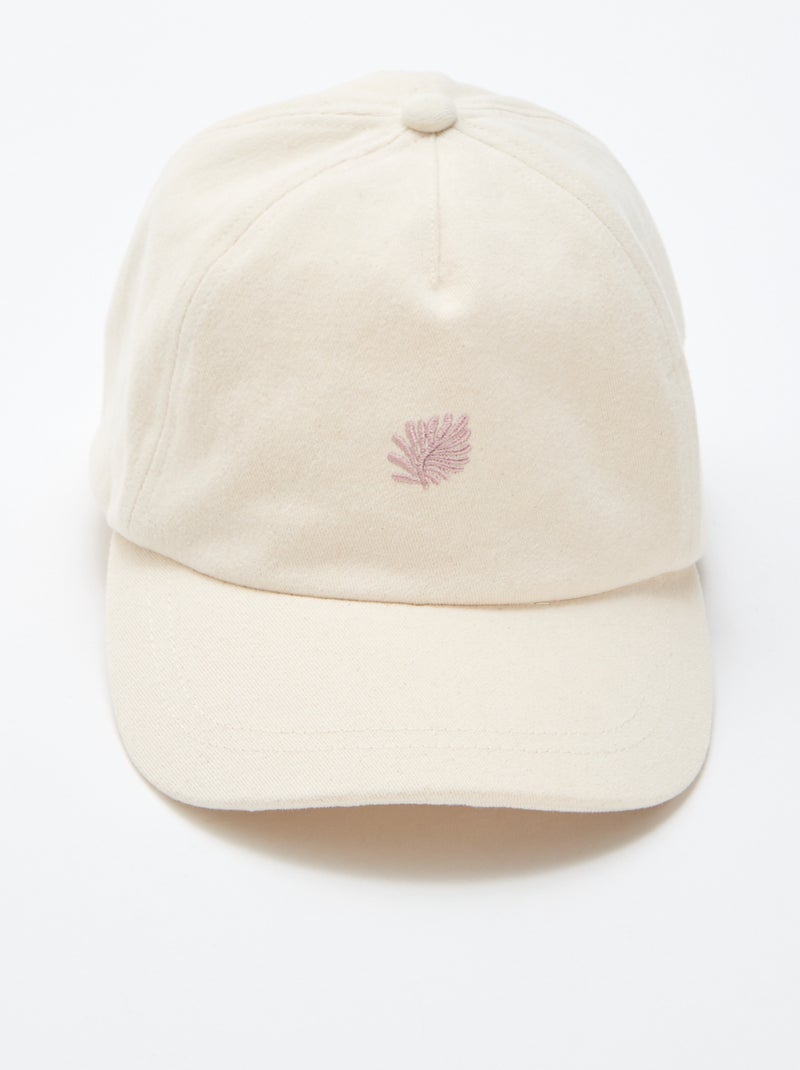Casquette baseball en coton Beige - Kiabi