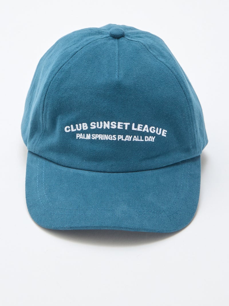 Casquette baseball en coton Bleu - Kiabi