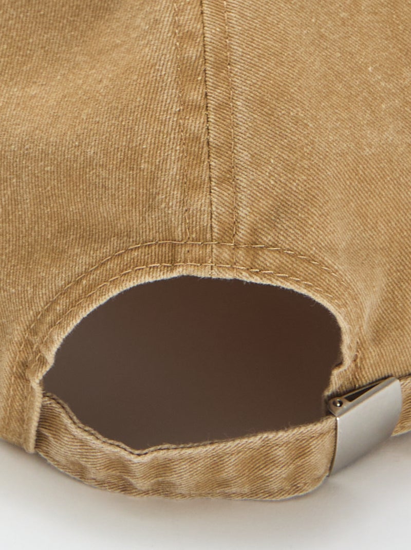 Casquette baseball en coton Marron - Kiabi