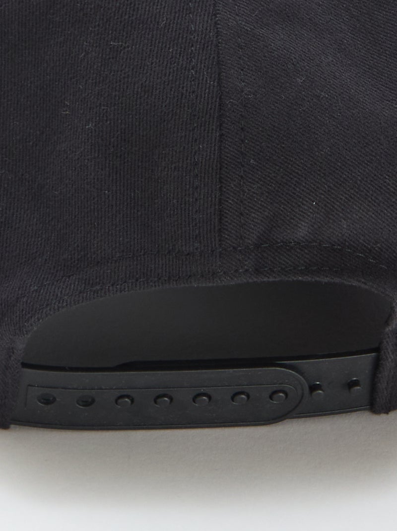 Casquette baseball en coton Noir - Kiabi