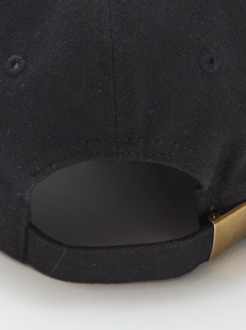 Casquette baseball en coton Noir - Kiabi