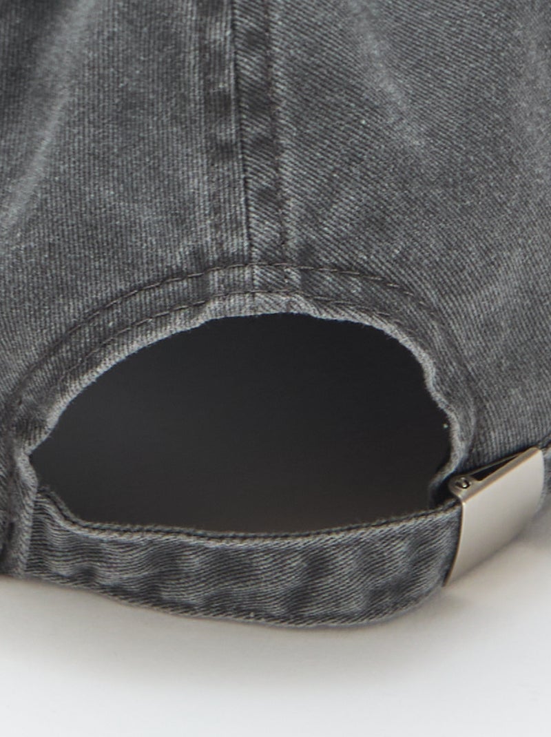 Casquette baseball en coton Noir - Kiabi