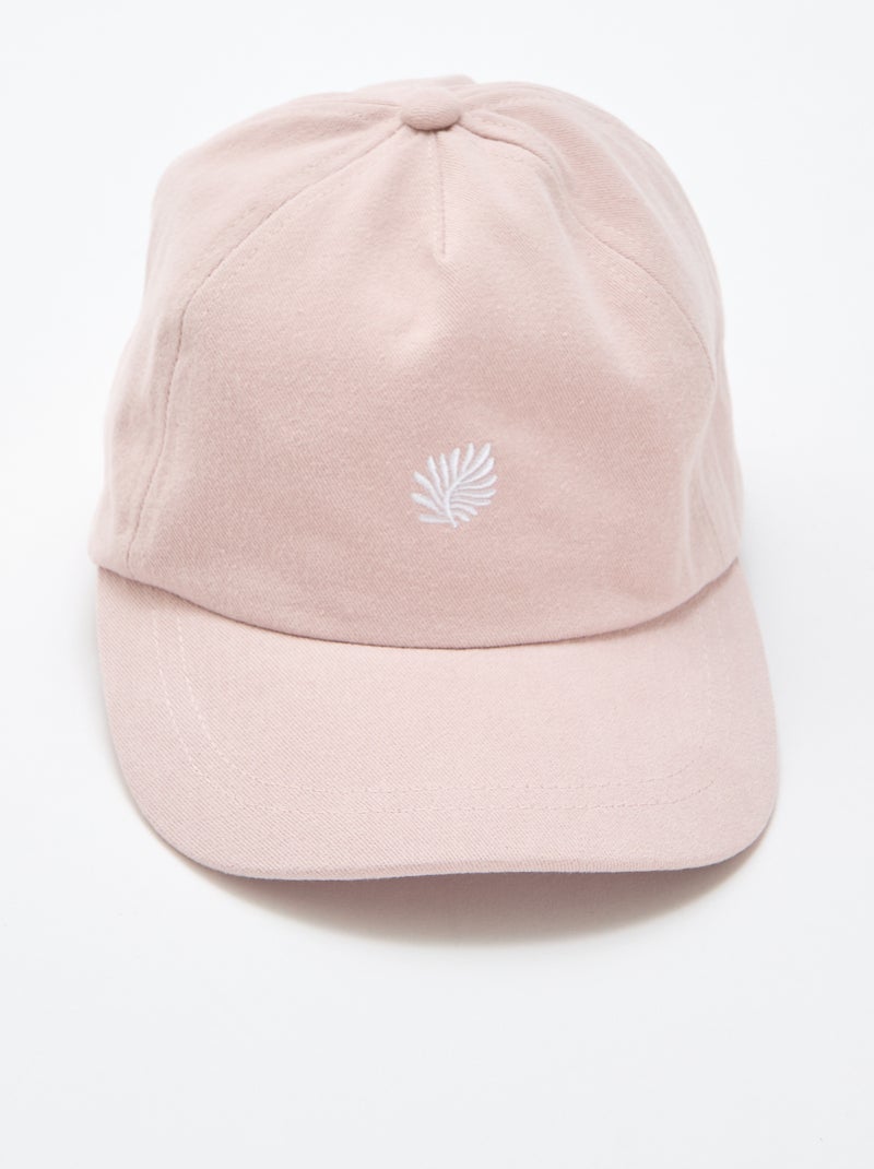 Casquette baseball en coton Rose - Kiabi