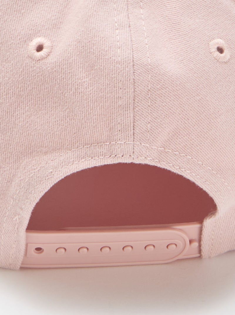 Casquette baseball en coton Rose - Kiabi
