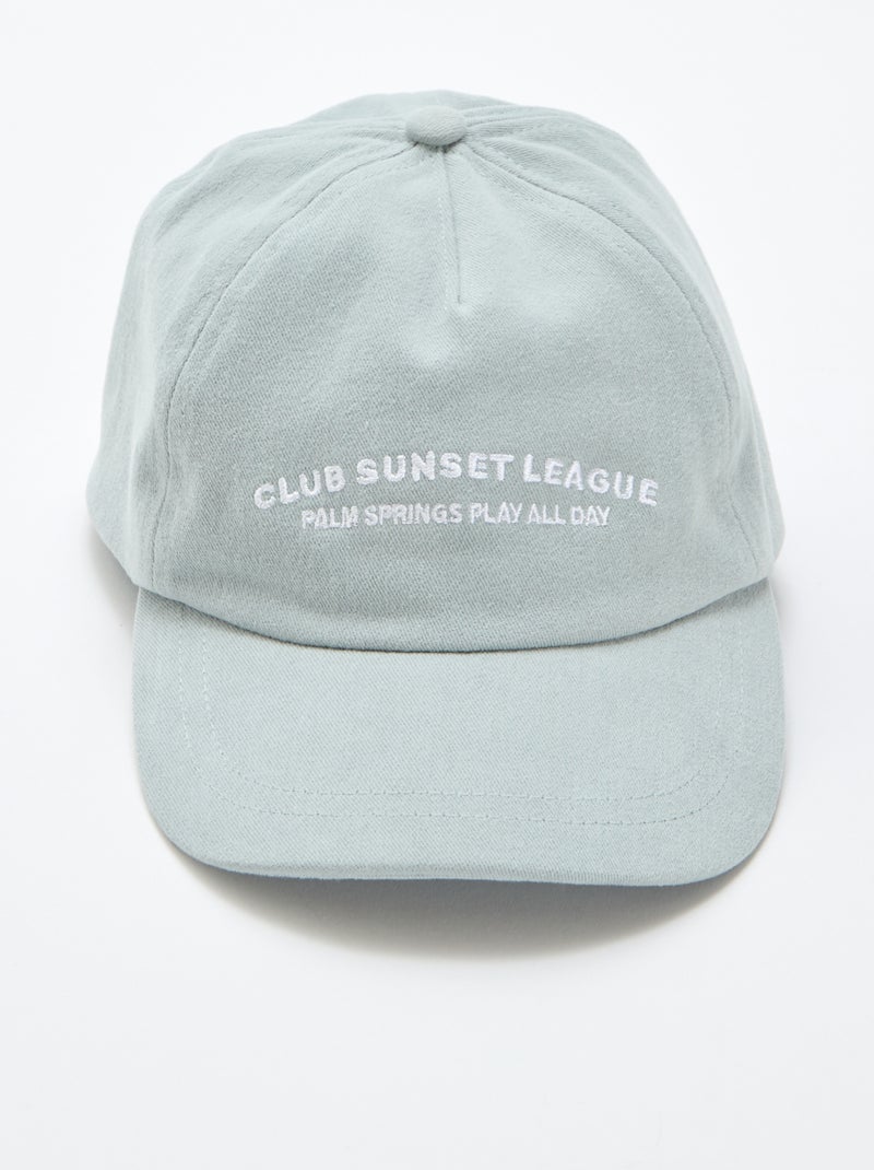 Casquette baseball en coton Vert - Kiabi