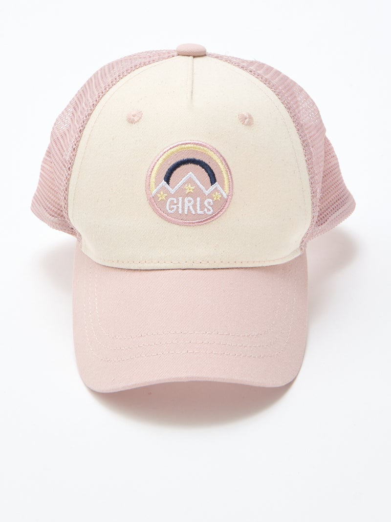Casquette de baseball avec patch Rose - Kiabi
