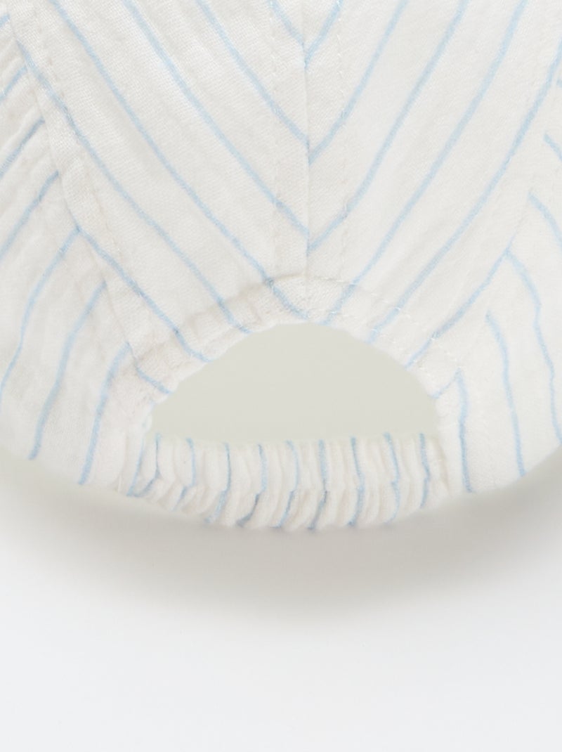 Casquette en gaze de coton Blanc - Kiabi