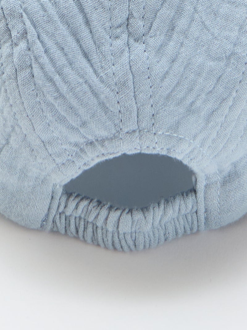 Casquette en gaze de coton Bleu - Kiabi
