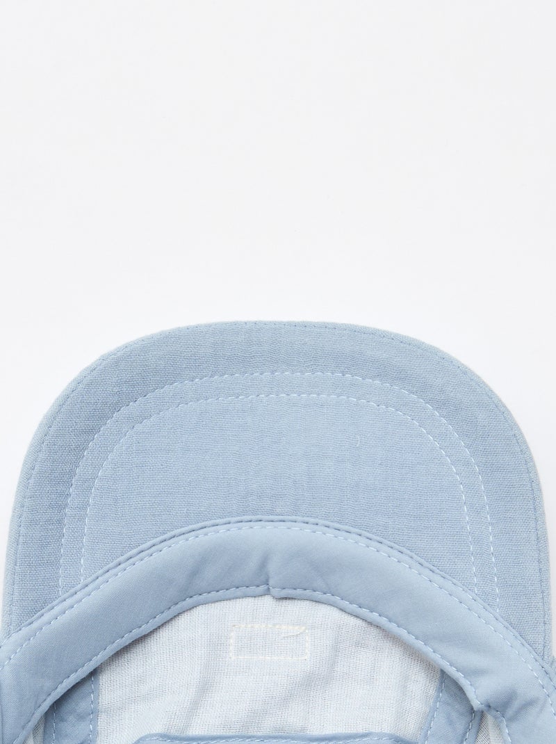 Casquette en gaze de coton Bleu - Kiabi