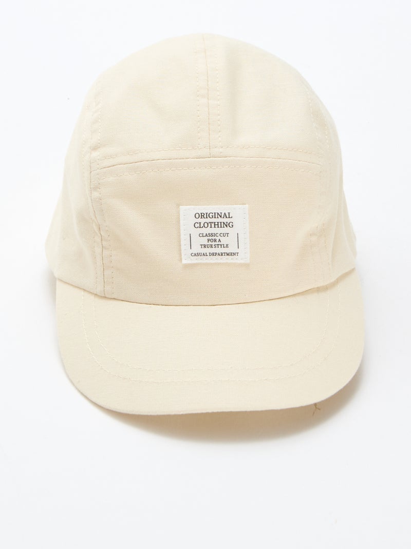 Casquette en lin mélangé Beige - Kiabi