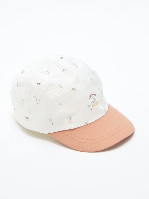 Casquette en tissu à motifs - Kiabi