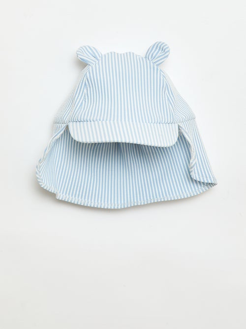 Casquette rayée avec cache nuque et oreilles - Kiabi