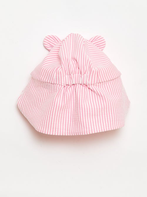 Casquette rayée avec cache nuque et oreilles - Kiabi