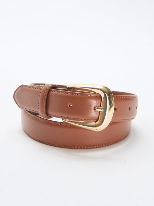 Ceinture basique en cuir - Kiabi