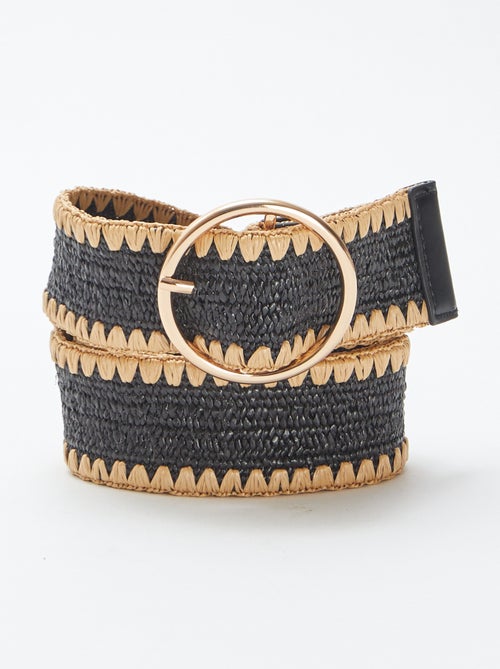 Ceinture brodée en corde - Kiabi