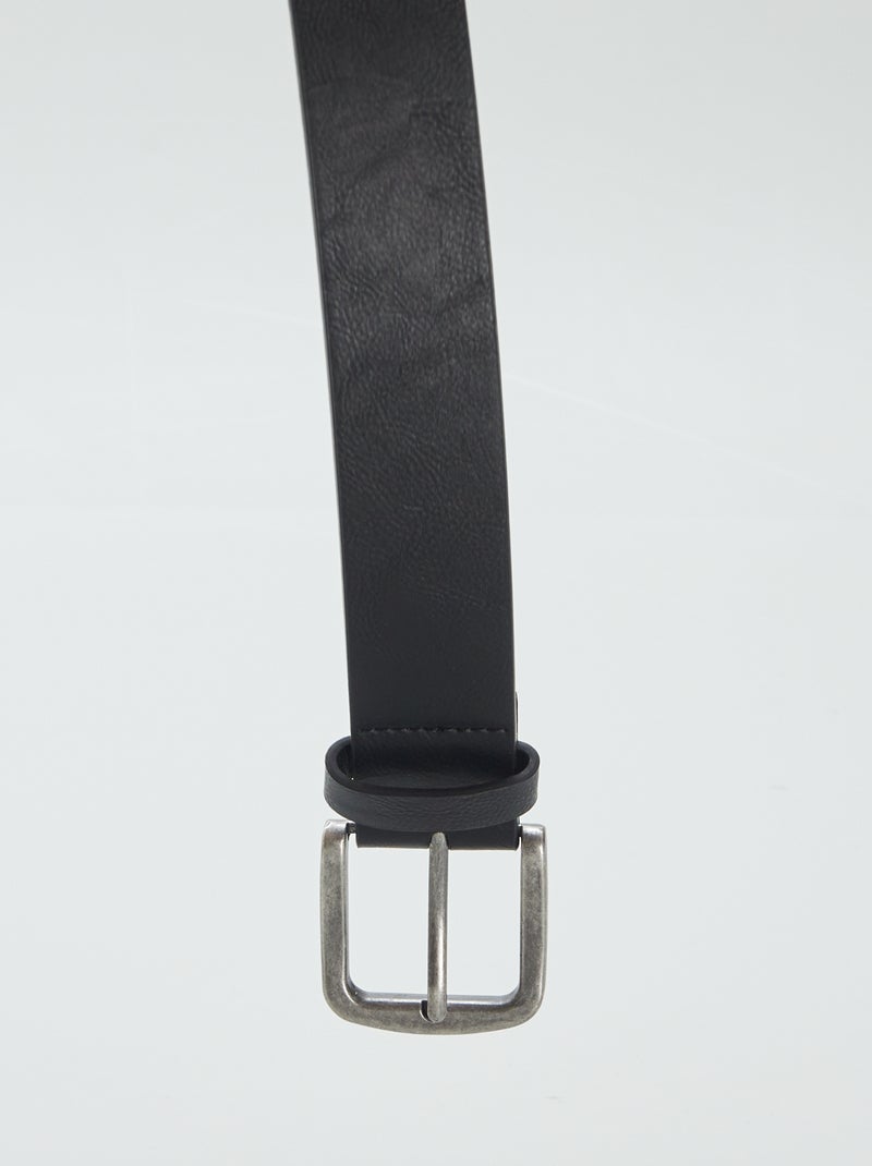 Ceinture en simili Noir - Kiabi