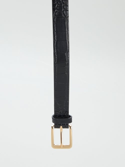 Ceinture fine imprimé léopard - Kiabi