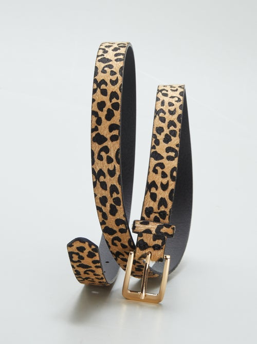 Ceinture motif léopard - Kiabi