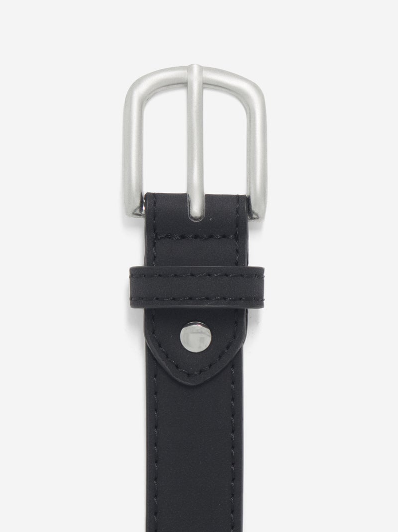 Ceinture simili toucher doux Noir - Kiabi