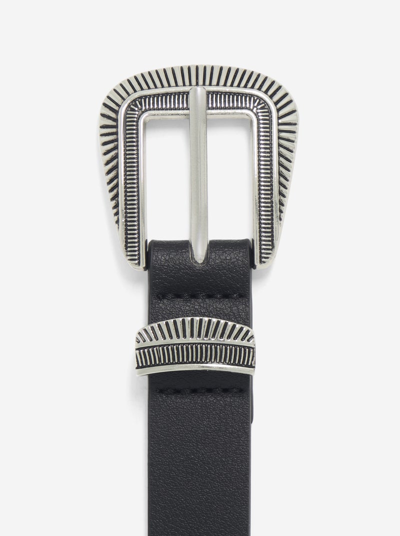 Ceinture style western Noir - Kiabi