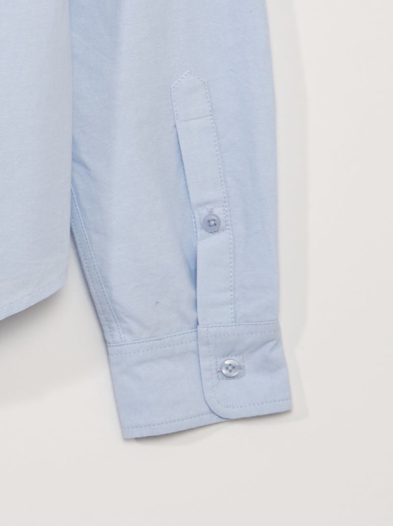 Chambray-Hemd – Kollektion zum einfachen Anziehen Blau - Kiabi