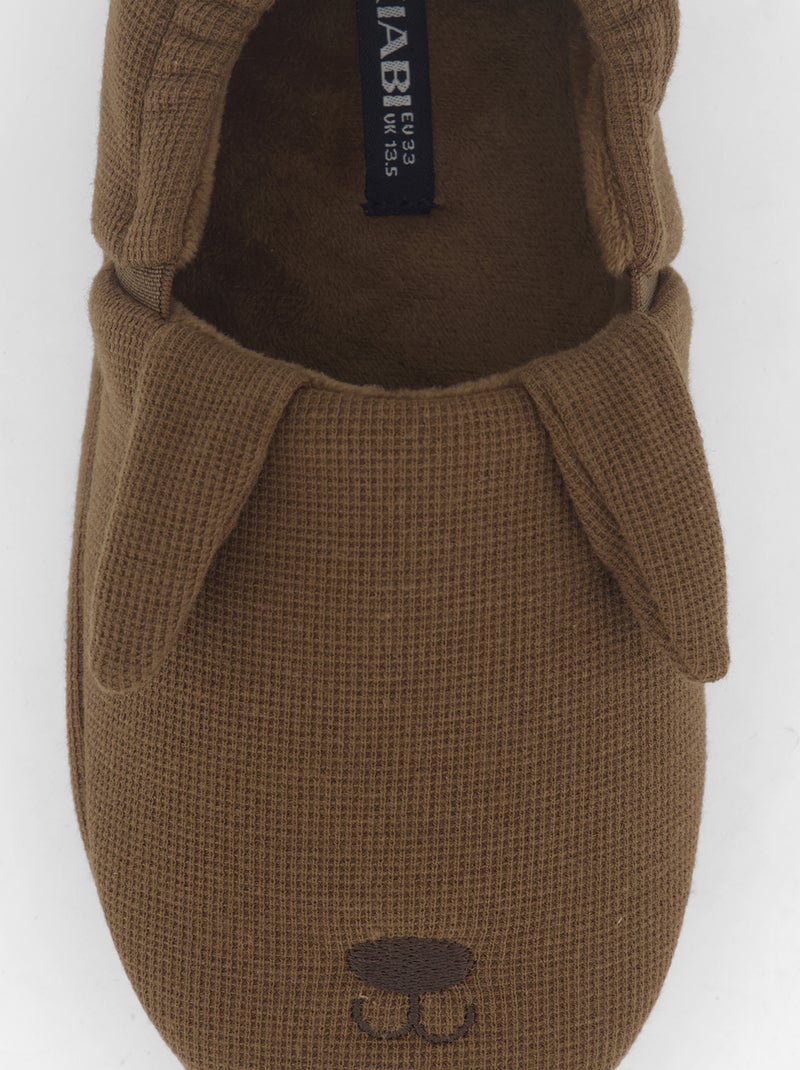 Charentaise-Style Slippers Brown - Kiabi