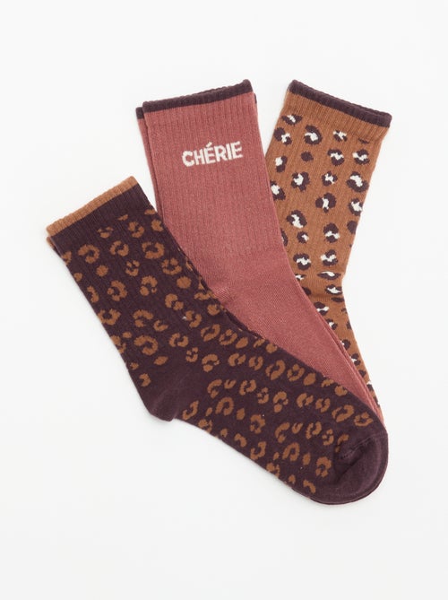 Chaussettes cÎtelées fantaisies - Noël - Kiabi Chaussettes cÎtelées fantaisies - Noël - Kiabi