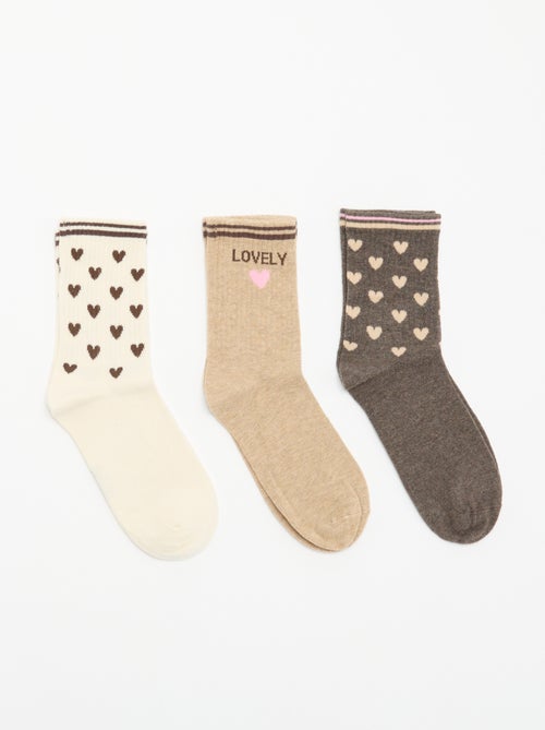 Chaussettes cÎtelées fantaisies - Noël - Kiabi Chaussettes cÎtelées fantaisies - Noël - Kiabi