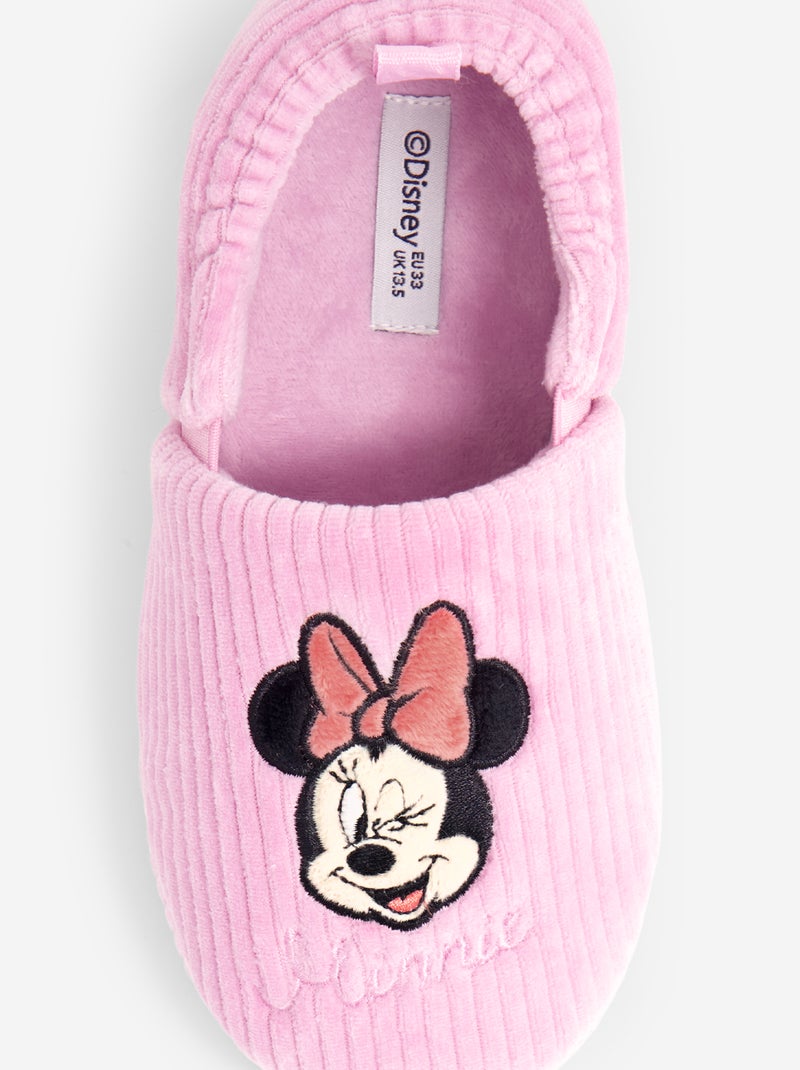 Chausson côtelé 'Minnie' Disney ! Rose - Kiabi