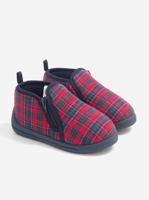 Chaussons à carreaux - Kiabi