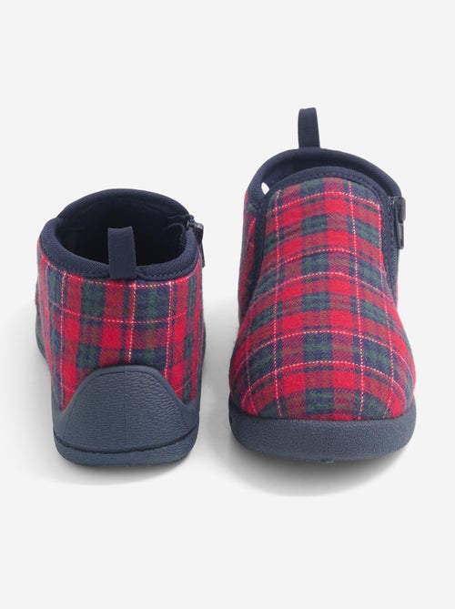 Chaussons à carreaux - Kiabi