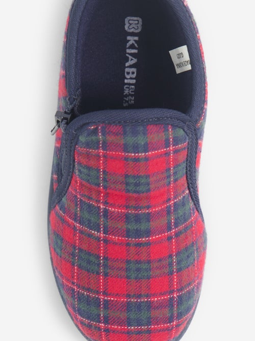 Chaussons à carreaux - Kiabi