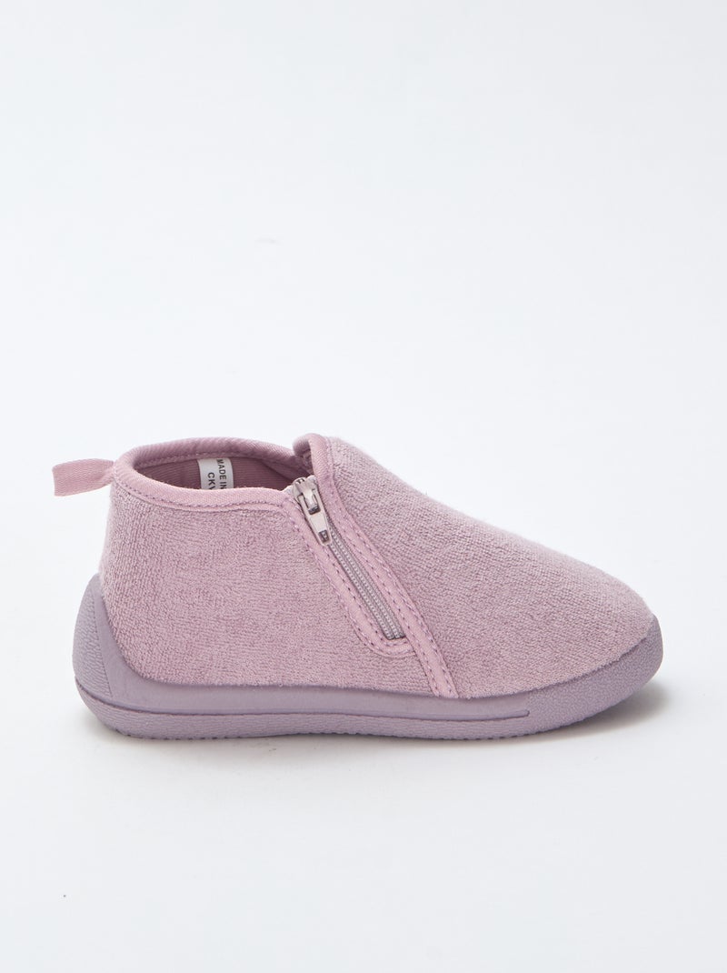 Chaussons bottillons Violet - Kiabi