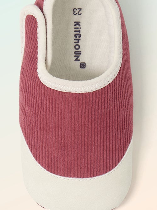 Chaussons côtelés à scratchs - Motricité 2 '4 pattes' - 'Kitchoun' - Kiabi Chaussons côtelés à scratchs - Motricité 2 '4 pattes' - 'Kitchoun' - Kiabi