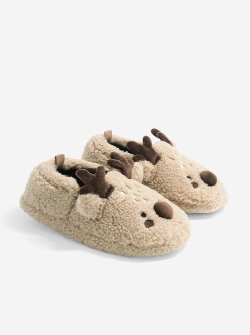 Chaussons en matière moutonnée - Kiabi Chaussons en matière moutonnée - Kiabi