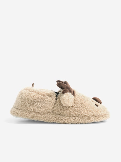 Chaussons en matière moutonnée - Kiabi Chaussons en matière moutonnée - Kiabi