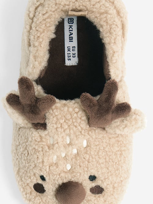 Chaussons en matière moutonnée - Kiabi Chaussons en matière moutonnée - Kiabi